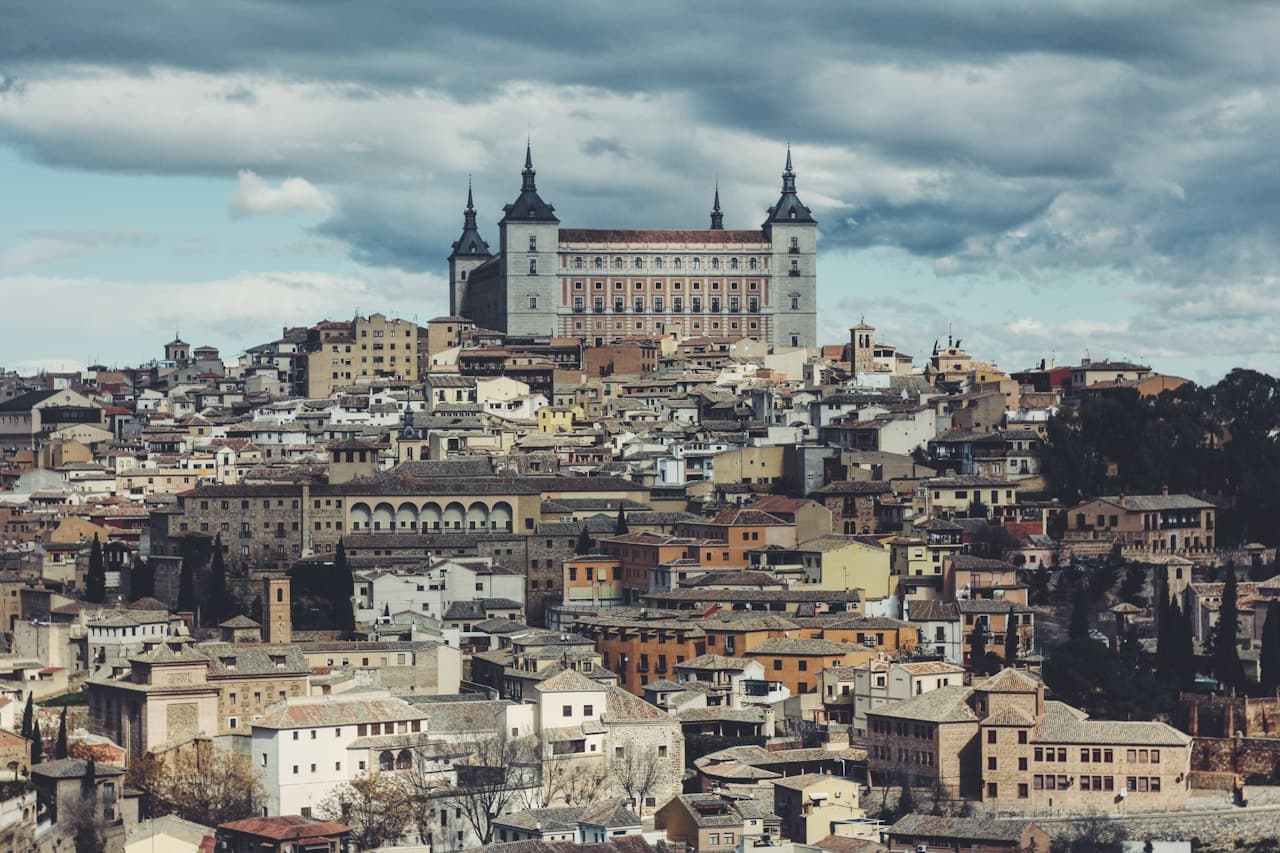 Historic streets of Toledo, Spain, the setting of Lazarillo de Tormes, the world's first picaresque novel