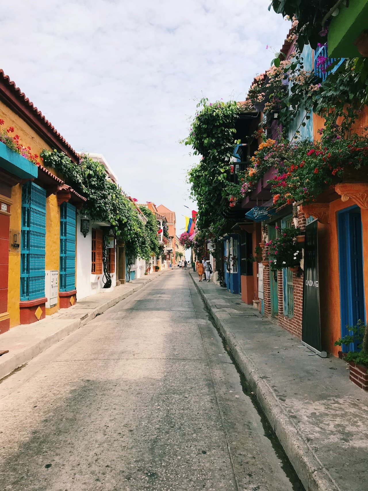 Colorful colonial streets of Cartagena, Colombia, the country that inspired One Hundred Years of Solitude